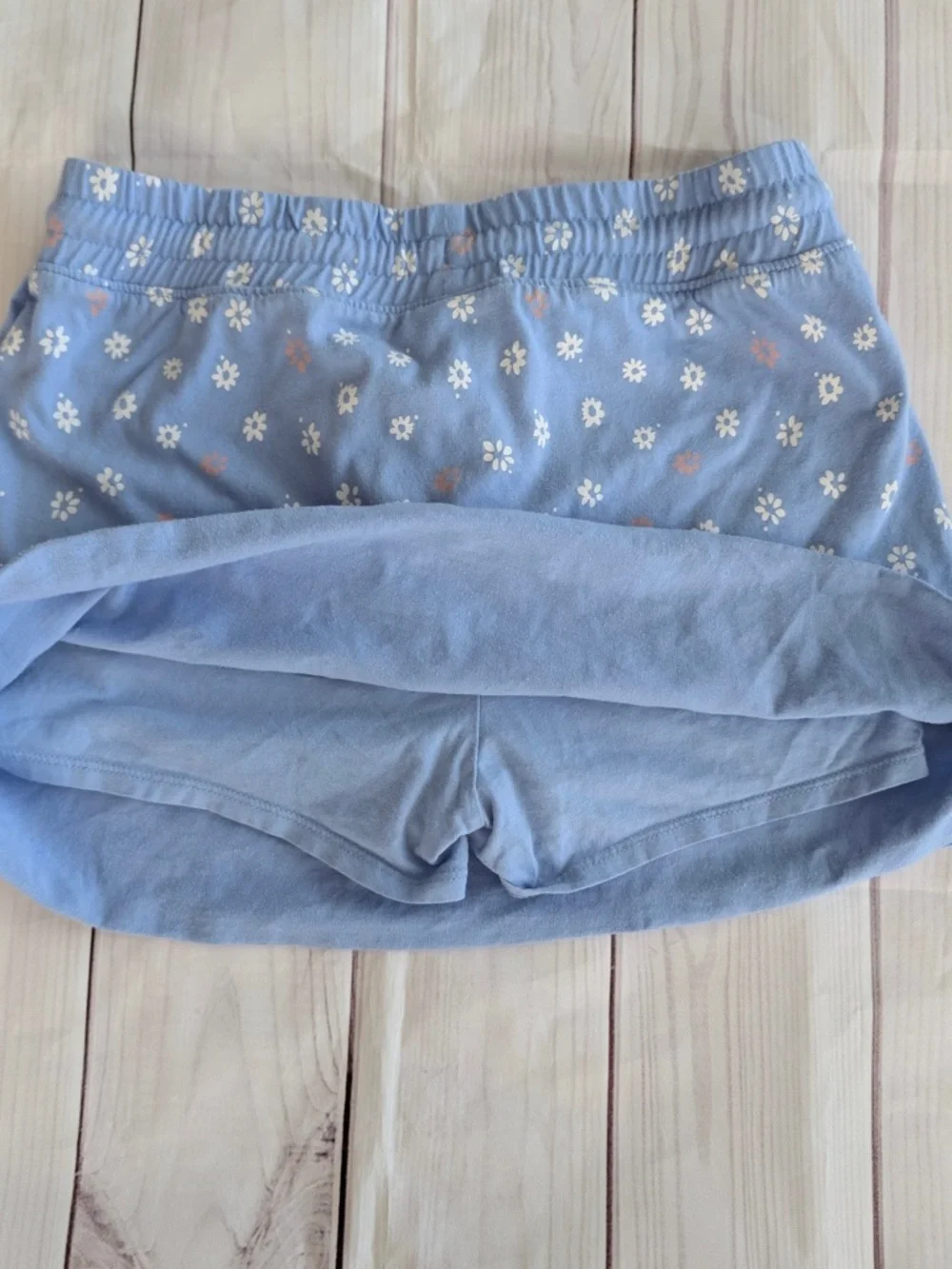 OshKosh B'gosh Girls Skort Skirt daisy periwinkle Size 12 built in shorts daisy